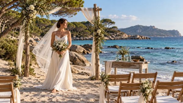 Top conseils pour un mariage increvable sur une plage en Corse